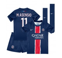 Paris Saint-Germain Marco Asensio #11 Koszulka Podstawowa dzieci 2024-25 Krótki Rękaw (+ krótkie spodenki)